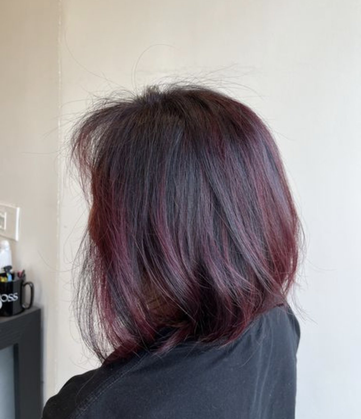 Burgundy color by Allure Salon Oakland